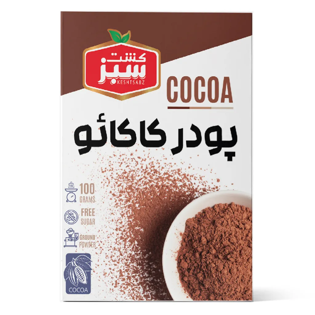 پودر کاکائو 30 گرمی کشت سبز