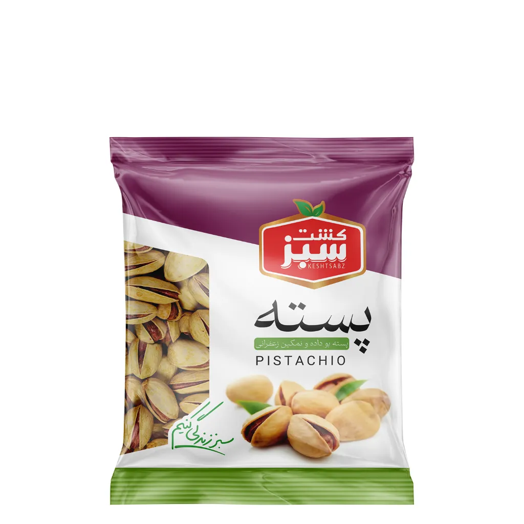 پسته شور 30 گرمی سلوفان کشت سبز