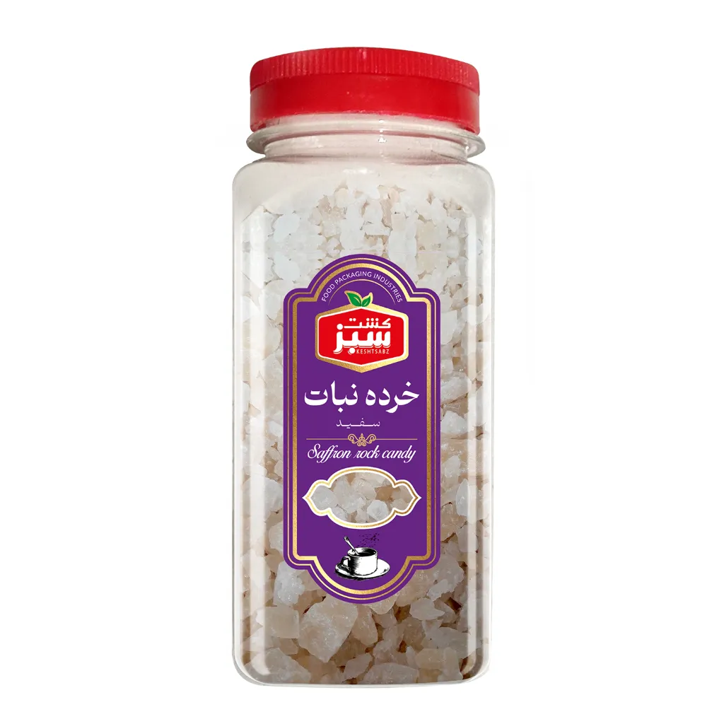 خرده نبات سفید 450 گرمی جار کشت سبز