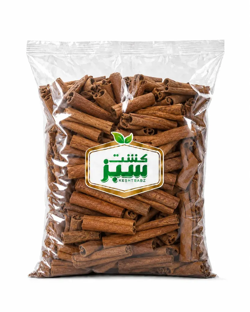 دارچین قلم 2.5 کیلوگرمی سلوفان کشت سبز