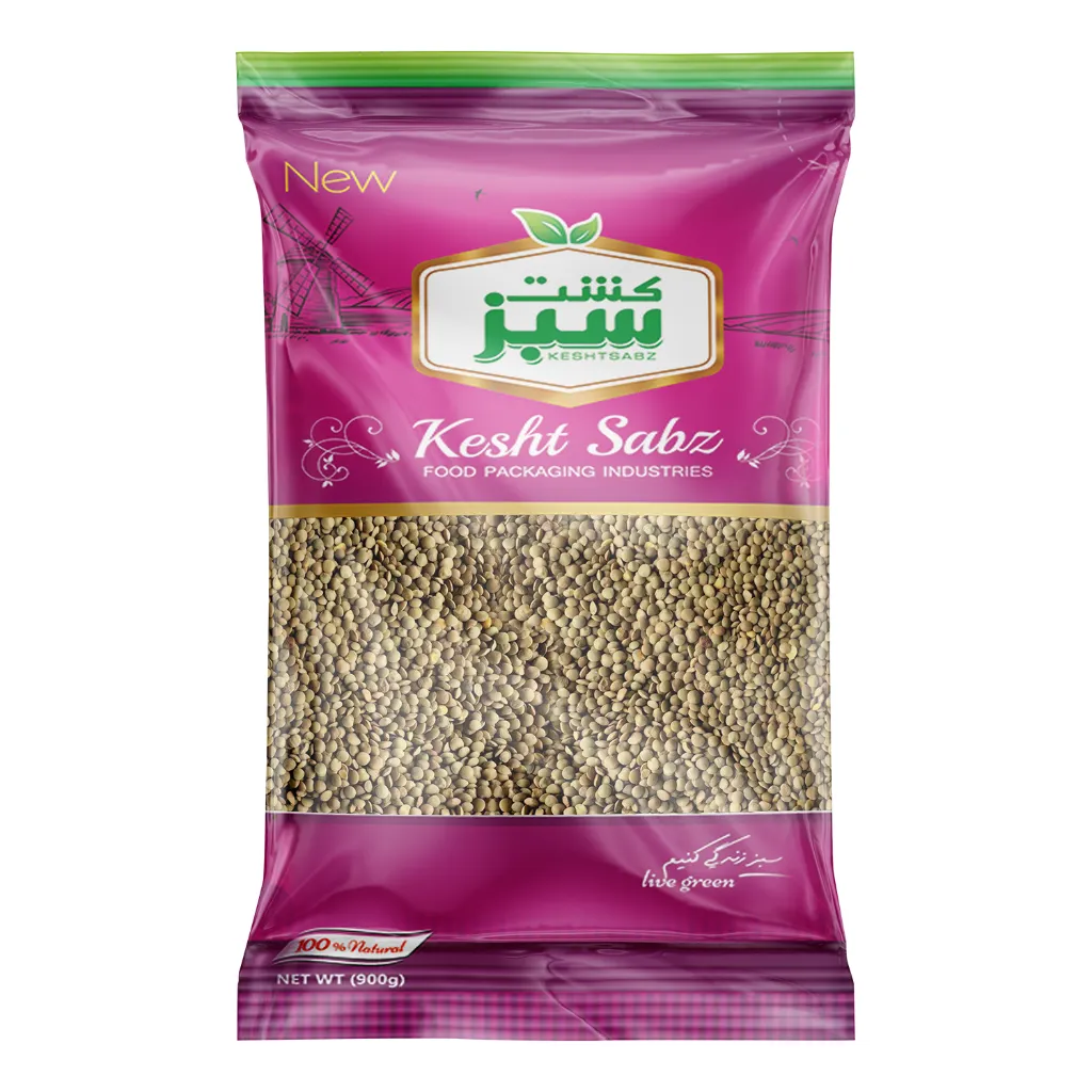 عدس ریز 900 گرمی سلوفان  کشت سبز
