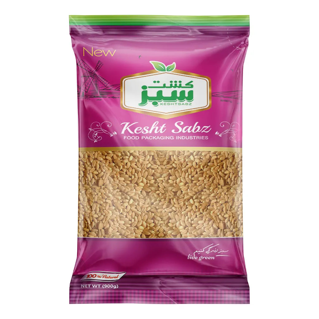 گندم پوست کنده 900 گرمی سلوفان کشت سبز