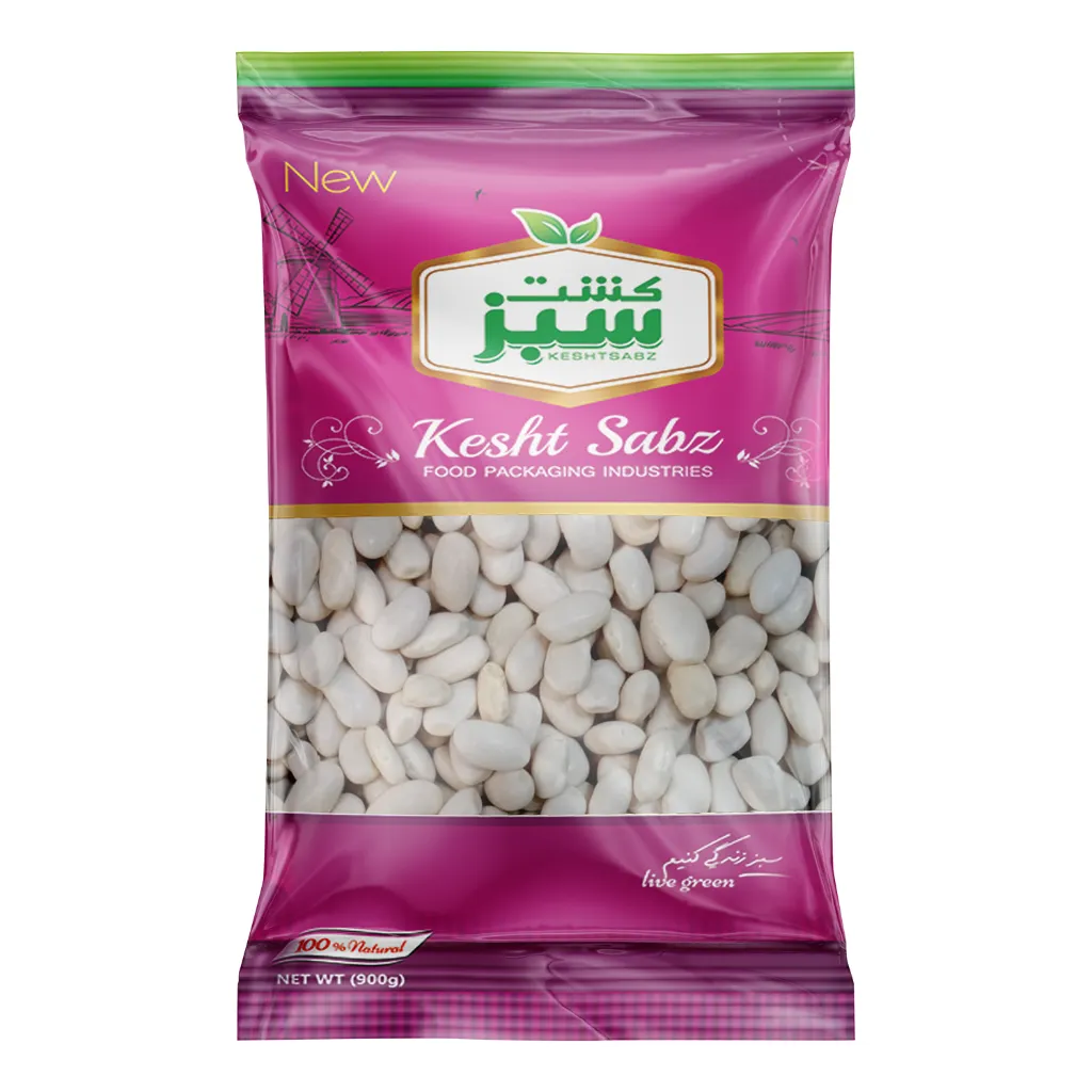 [311121] لوبیا پلو درشت 900 گرمی سلوفان کشت سبز