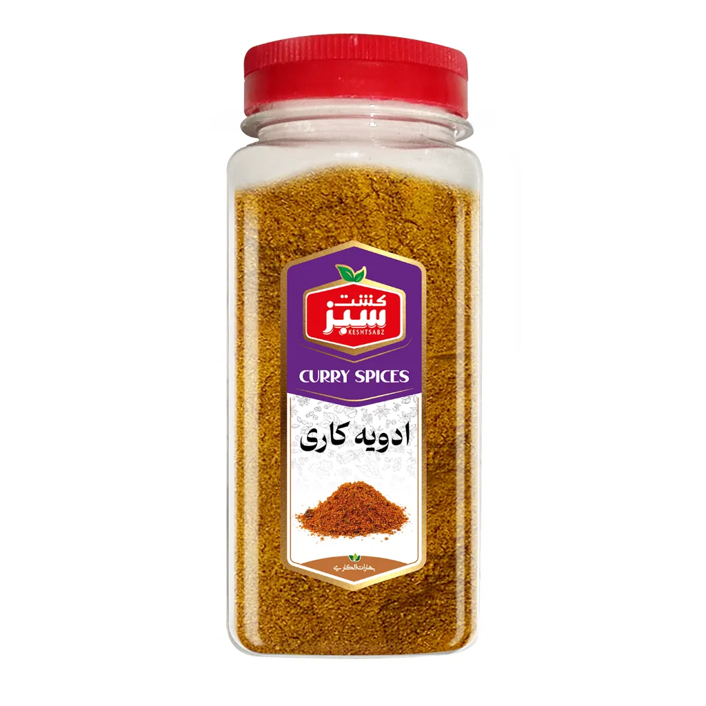 [314101] ادویه کاری 300 گرمی جار کشت سبز