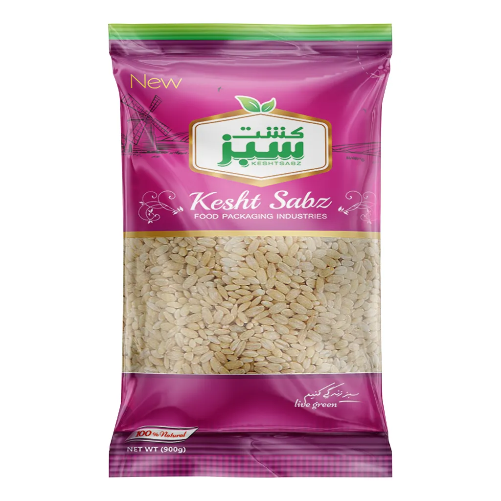 جو پوست کنده 900 گرمی سلوفان کشت سبز