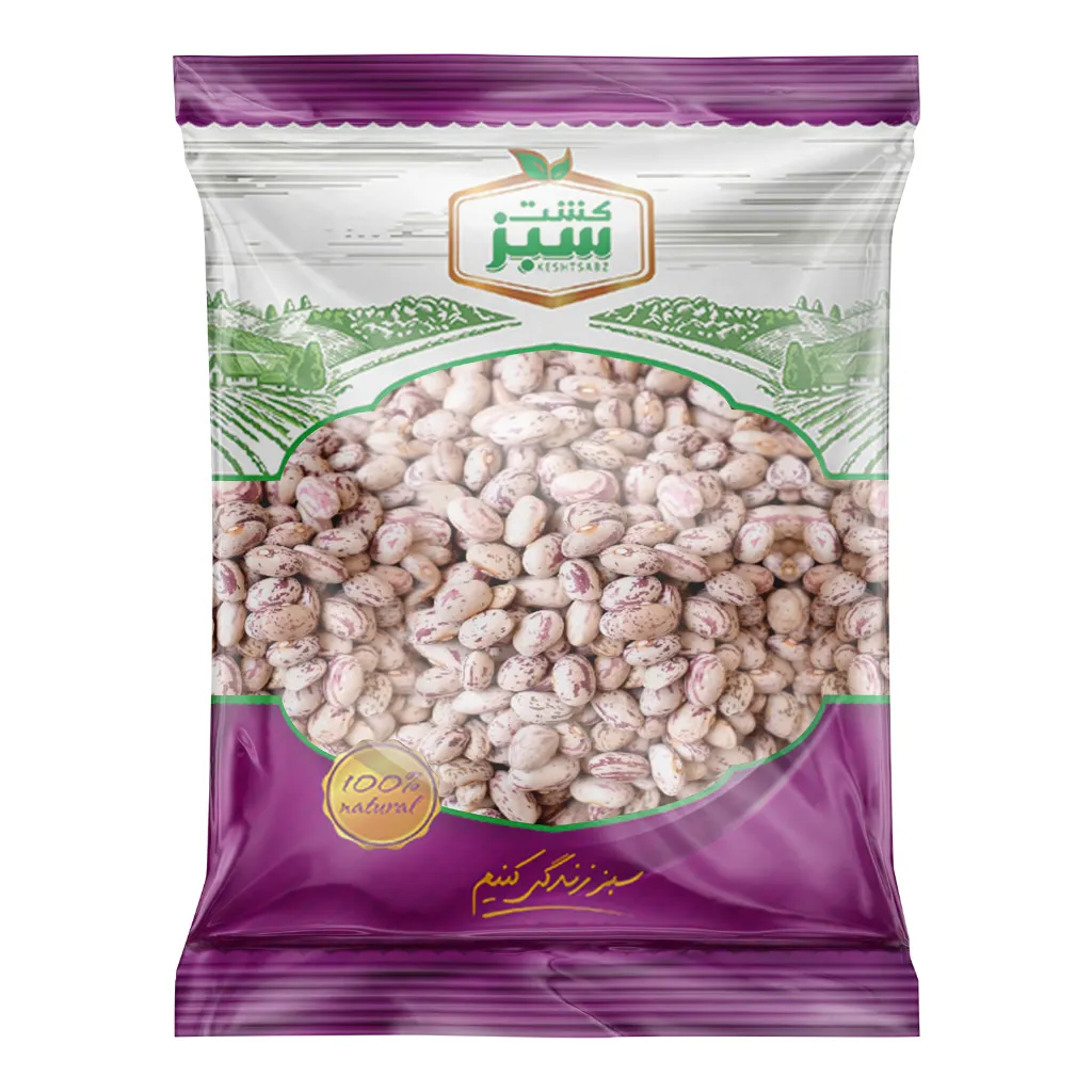 [311098] لوبیا چیتی 450 گرمی سلوفان کشت سبز