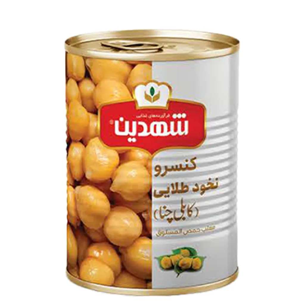 [100517] کنسرو نخود آبگوشتی کابلی چنا (ماسالا چنا) 370 گرمی قوطی شهدین