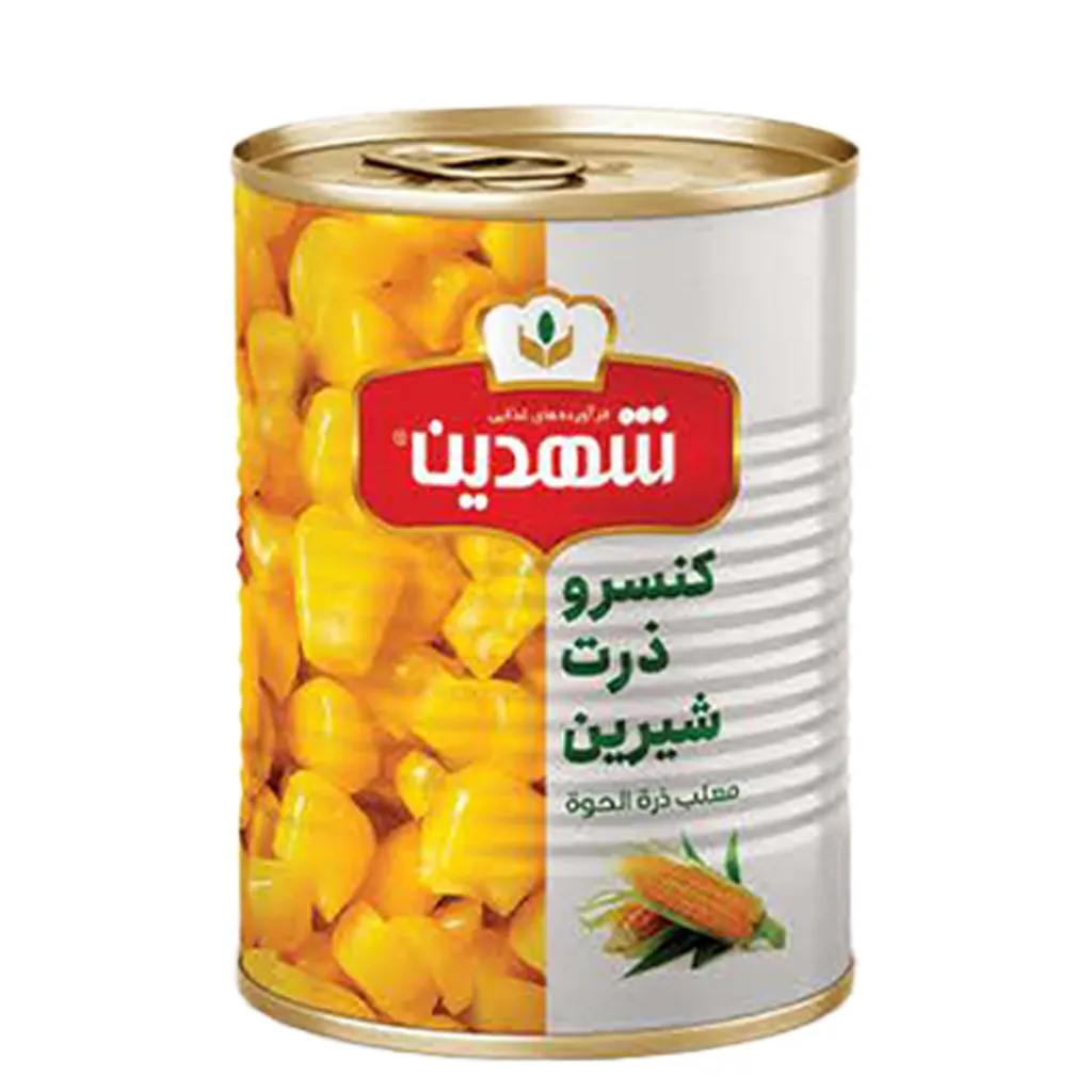 [100519] کنسرو ذرت 370 گرمی قوطی شهدین