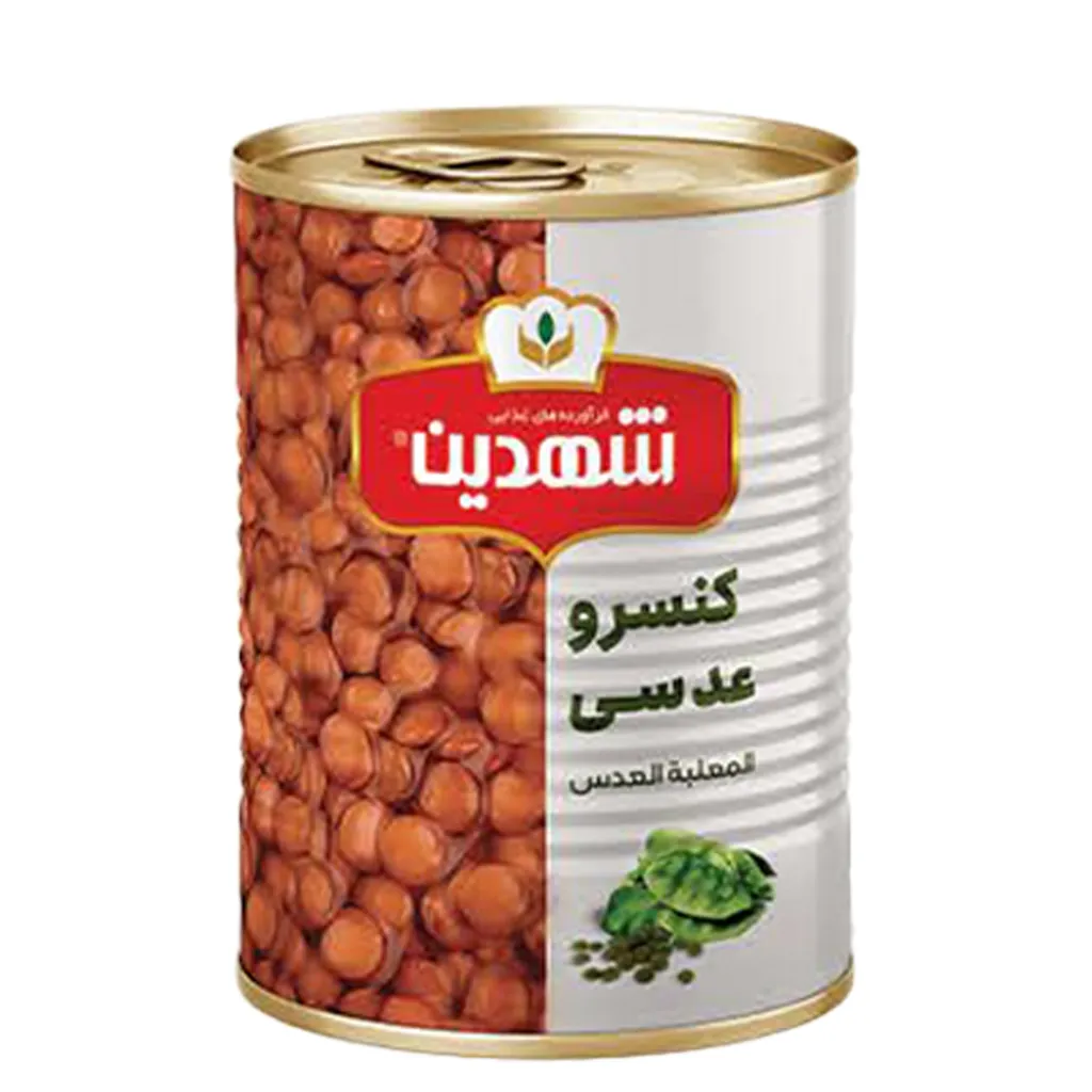 [100536] کنسرو عدسی 370 گرمی قوطی شهدین