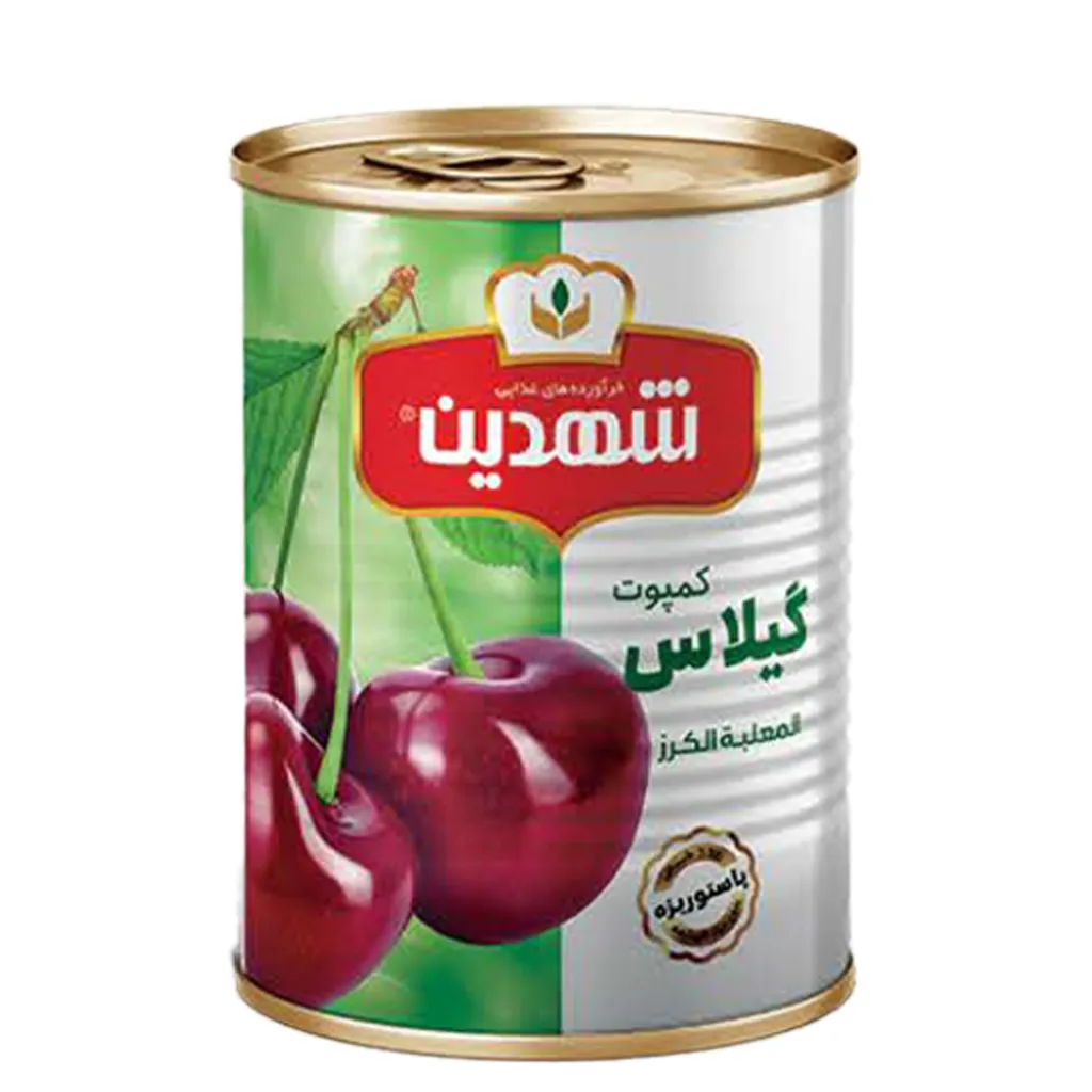 کمپوت گیلاس اسلیم 370 گرمی شهدین